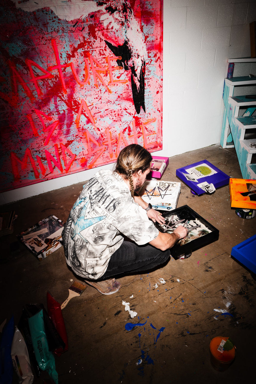 Rapture is a mind state, studio painting by not.travis