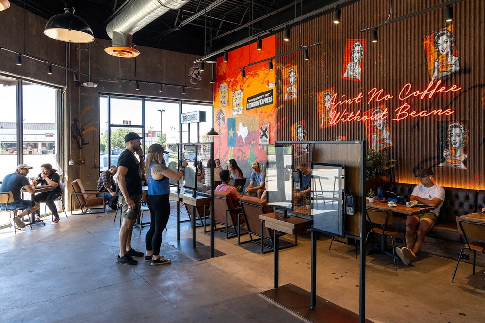 Black Sheep Coffee mural and interior by not.travis in Plano